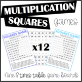 Multiplication Squares Game 12 Times Table