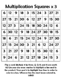 Multiplication Squares Game x3
