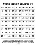 Multiplication Squares Game x9