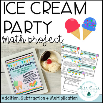 Preview of 2nd Grade & 3rd Grade Math Project | Addition, Subtraction & Multiplication