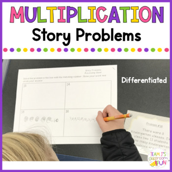 Multiplication Story Problems - Differentiated