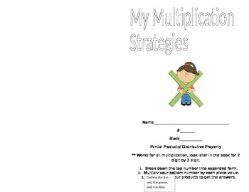 Preview of Multiplication Strategie Booklet