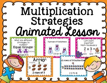 Preview of Multiplication Strategies-Animated Lesson