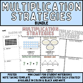 Multiplication Strategies BUNDLE: Worksheets, Anchor Chart