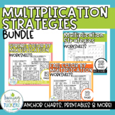 Multiplication Strategies Bundle: Arrays, Number Line, Rep