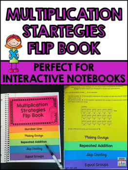 Preview of Multiplication Strategies Flip Book for Interactive Notebooks