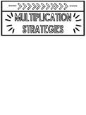 Multiplication Strategies Flipbook and Practice Sheets