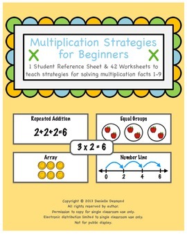 Preview of Multiplication Strategies Packet for Special Education