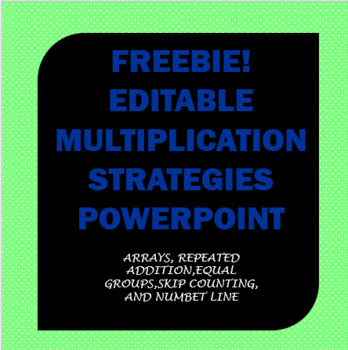 Preview of Freebie!!!Multiplication Strategies Power Point