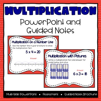 Preview of Multiplication Strategies Powerpoint & Guided Notes - Third Grade