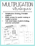 Multiplication Strategies Printable • Anchor Chart • Poste