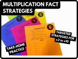 Multiplication Strategies | Take Home Practice | Fact Mastery ✨