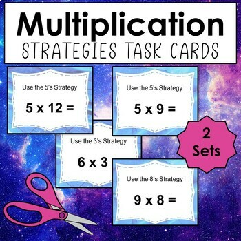 Preview of Multiplication Strategies Task Cards