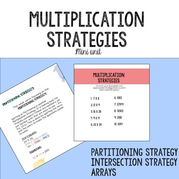 Preview of Multiplication Strategies Mini Unit PPT