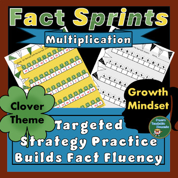 Preview of Multiplication Strategy Practice For Fact Fluency w/ St. Patrick's Day Clovers
