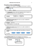 Multiplication Study Guide