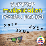 Multiplication Summer Review Packet