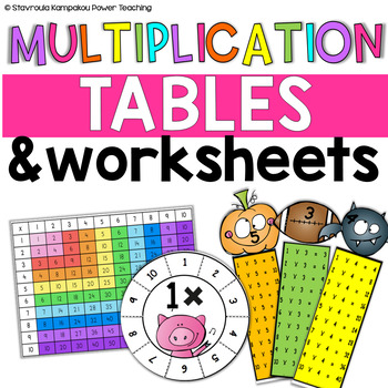 Preview of Multiplication Table for Basic Multiplication Facts