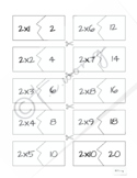 Multiplication Tables 2 x Practice