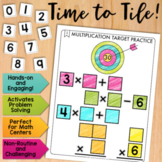 Multiplication Target Practice Math Centers Math Tiles