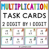 2 Digit By 1 Digit Multiplication Task Cards-Multiplication Activity