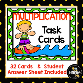 Preview of Multiplication Task Cards