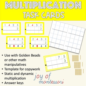 Preview of Multiplication Task Cards