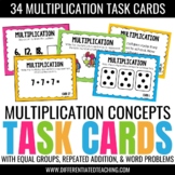 Multiplication Task Cards: Equal Groups, Repeated Addition