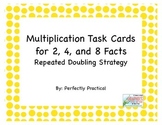 Multiplication Task Cards Repeated Doubling Strategy for 2