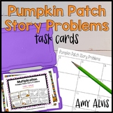 Multiplication Task Cards Story Problems Pumpkin Patch