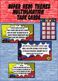 Multiplication Task Cards - Super Hero Themed