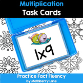 Multiplication Task Cards Winter Snowflake Progress Tracker