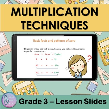 Preview of Multiplication Techniques | 3rd Grade PowerPoint Lesson Slides