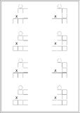 Multiplication Templates Worksheet/Organizer 2-Digit BY 1-