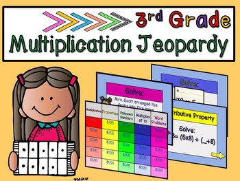Preview of Multiplication Test Prep Jeopardy