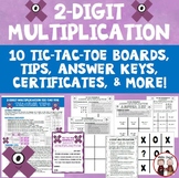 Multiplication Tic Tac Toe 2-Digit Multiplication Activities
