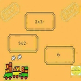 Multiplication Ticket Match with all Facts 1 - 12  Math Game