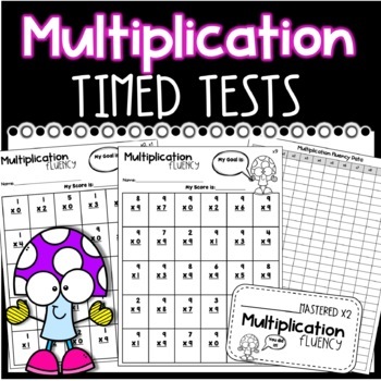 Preview of Multiplication Timed Test - Fact Fluency Quizzes 0 - 12