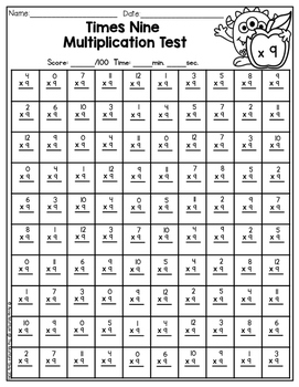 multiplication timed tests by the moffatt girls tpt