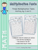 Multiplication Timed Tests: Multiply by 0 and 1