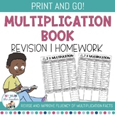 EDITABLE Multiplication Times Tables Book - Homework, Revision