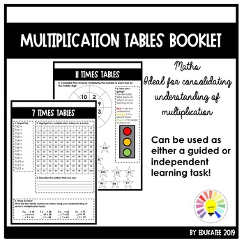 Preview of FREEBIE Times Tables Booklet - Multiplication Facts