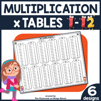 Preview of Multiplication Chart: Student Reference/Study Sheet ♥ Build Fact Fluency!
