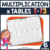 Multiplication Chart: Student Reference/Study Sheet ♥ Buil
