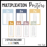 Multiplication Timestables Posters (2 Styles Included) Boho Theme