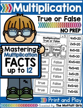 Preview of Multiplication: True or False