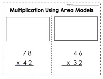 Preview of Multiplication Using Area Models