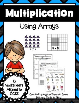 Preview of Multiplication: Using Arrays Worksheets