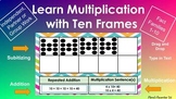 Multiplication with Ten Frames: Drag and Drop (Fact Famili