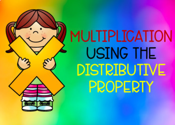 Preview of Multiplication Using the Distributive Property: Boom Cards
